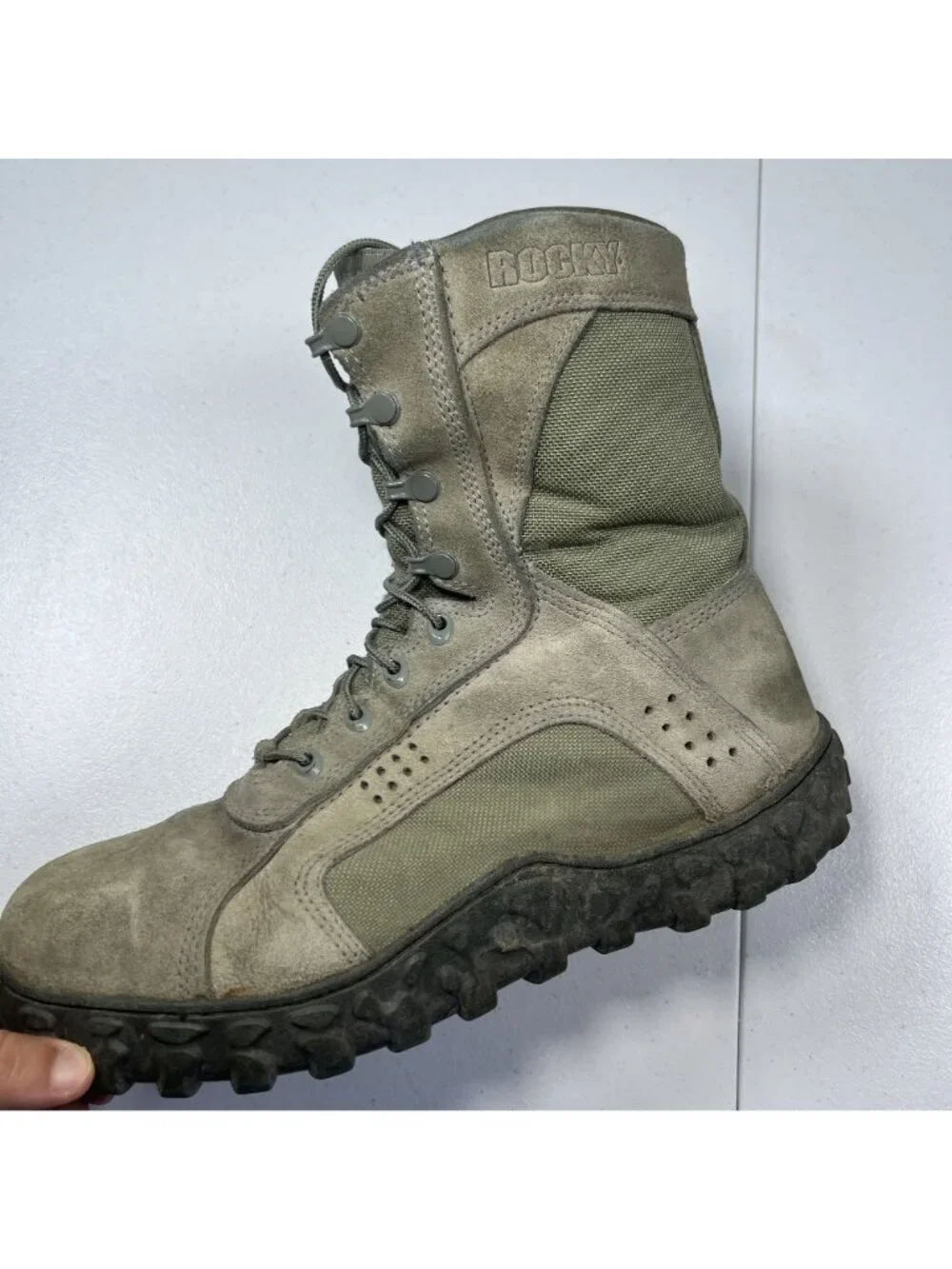 Rocky Mens S2V Special Ops Tactical Military Sage Green Boots Size 11.5 Wide